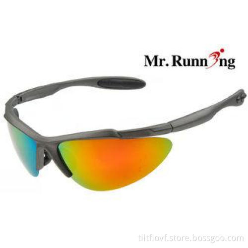 Large Camber Frame Polarized Cycling Sunglasses , UV400 Len